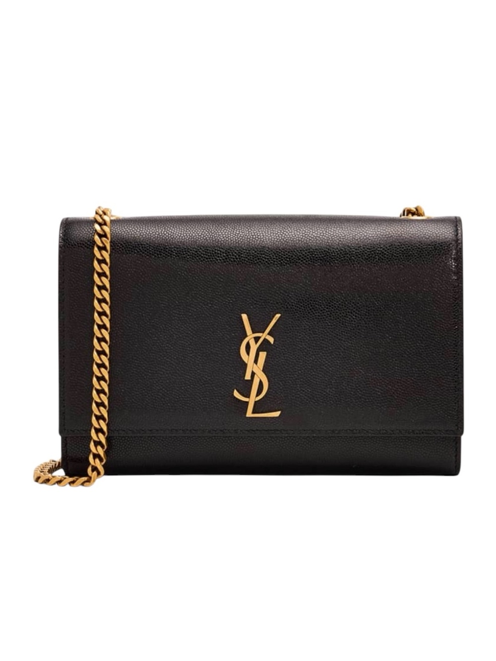 New Saint Laurent Black YSL Leather Medium 2way Kate Crossbody Bag In Stores Now